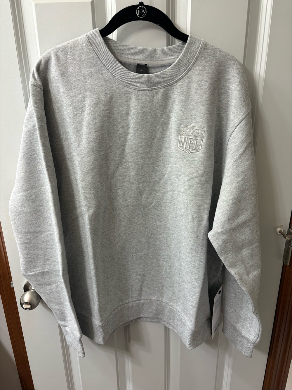 New! Lululemon x NFL Men’s Crewneck Sweatshirt - Light Gray